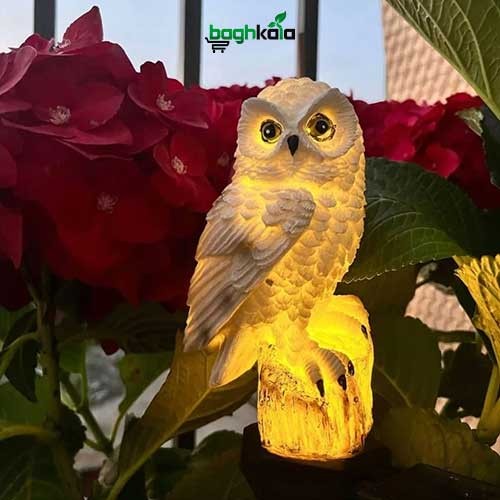 چراغ خورشیدی باغی طرح جغد
